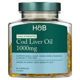 Holland & Barrett High Strength Pure Cod Liver Oil 1000mg Capsules