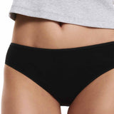 M&S Collection Womens, Pure Cotton Bikini Knickers, Size 8, Black