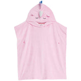M&S Unicorn Towelling Poncho, 2-3 Years, Pink