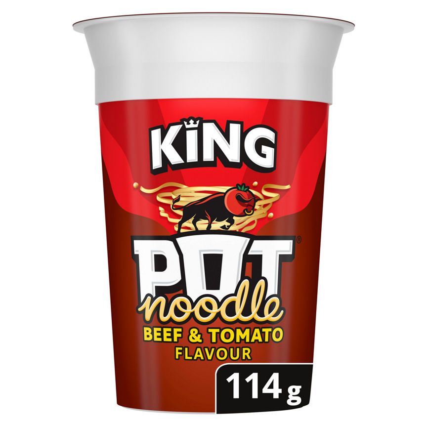 Pot Noodle King Beef & Tomato Noodle