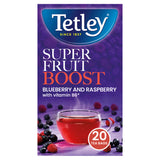 Tetley Super Fruits Boost Blueberry & Raspberry 20 Tea Bags GOODS ASDA   