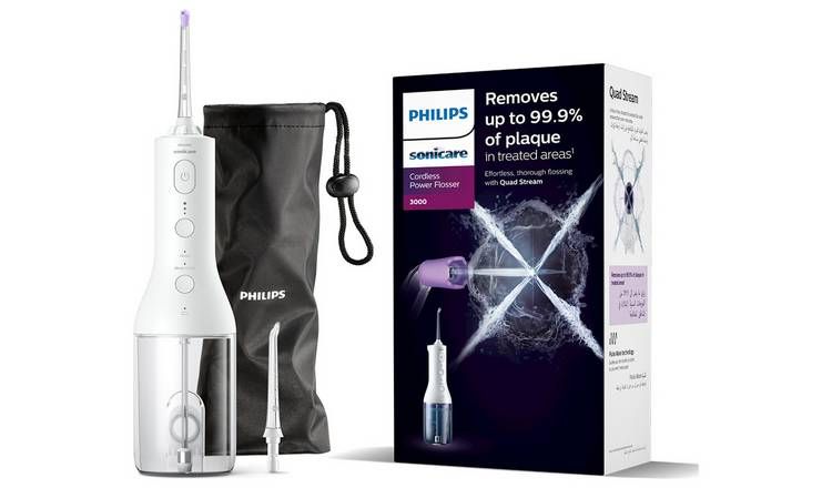 Philips Sonicare Cordless Power Flosser, White, HX3826/31