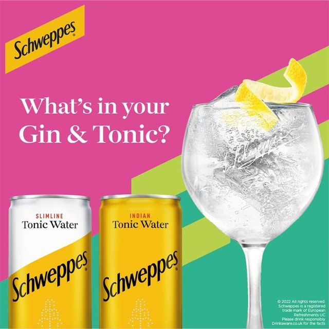 Schweppes Tonic Water   12 x 150ml GOODS M&S   