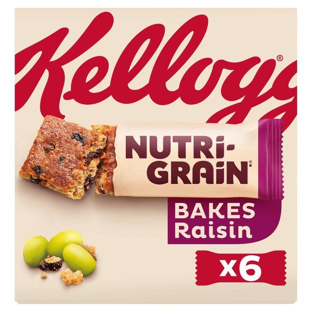 Kellogg's Nutri-Grain Elevenses Bars Raisin Bakes   6 per pack