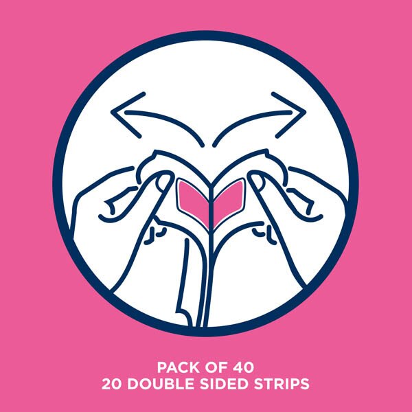 Veet Pure Inspiration Wax Strips Face Sensitive x40
