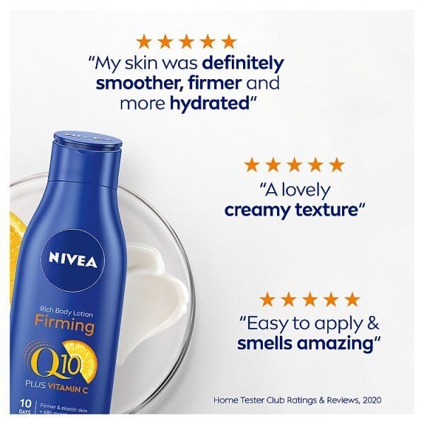 NIVEA Q10 + Vitamin C Firming Body Lotion for Dry Skin 250ml GOODS Superdrug   