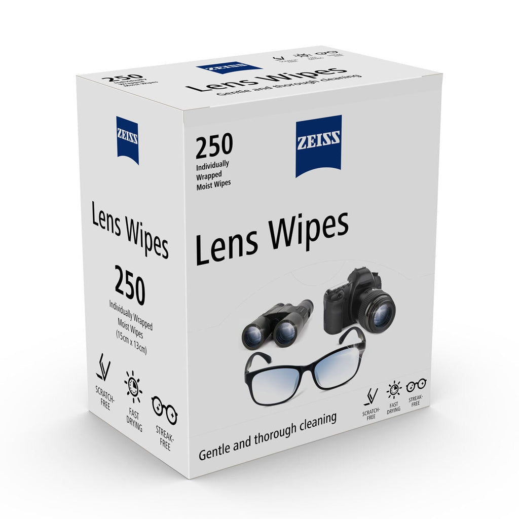 Zeiss Lens Cleaning Wipes, 250 Wipes