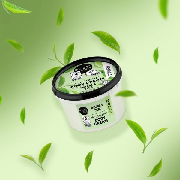 Organic Shop Antioxidant Body Cream Matcha & Basil 250ml