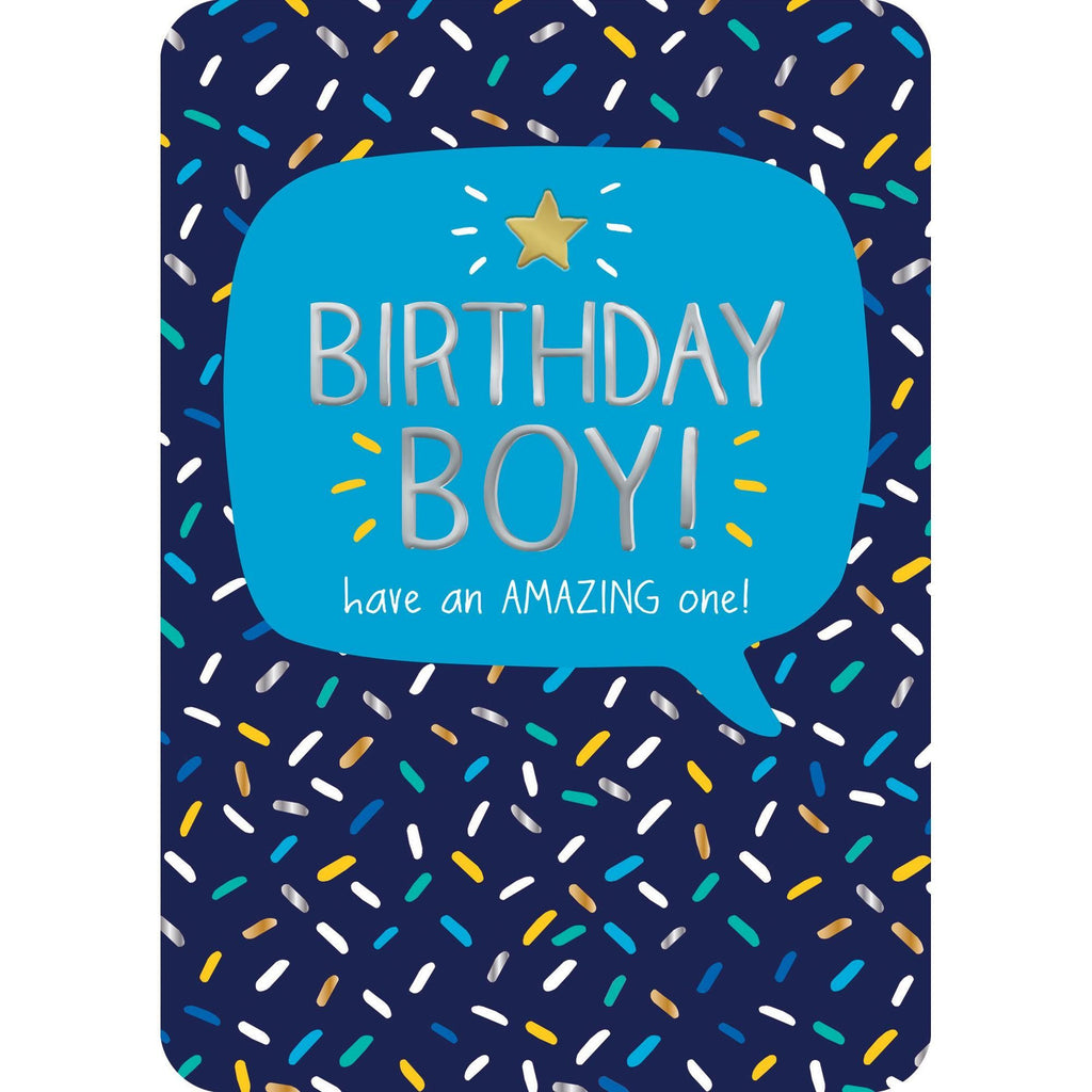 Pigment Productions Birthday Boy Card Fun Blue Kids Greeting Card