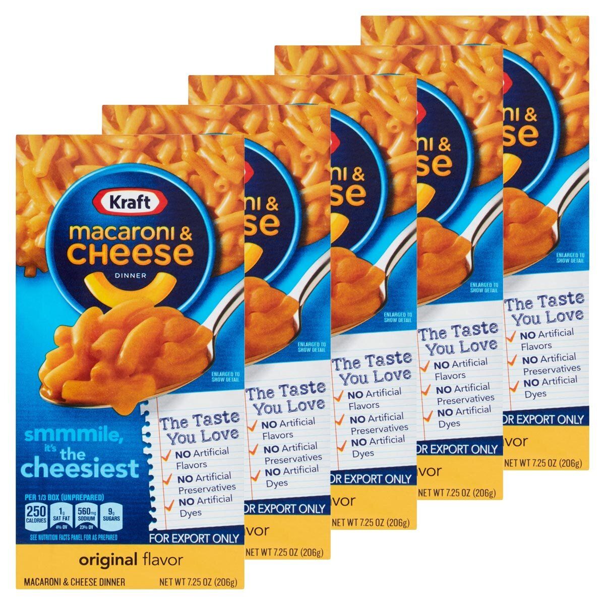 Kraft Macaroni & Cheese Dinner, 5 x 206g GOODS Costco UK