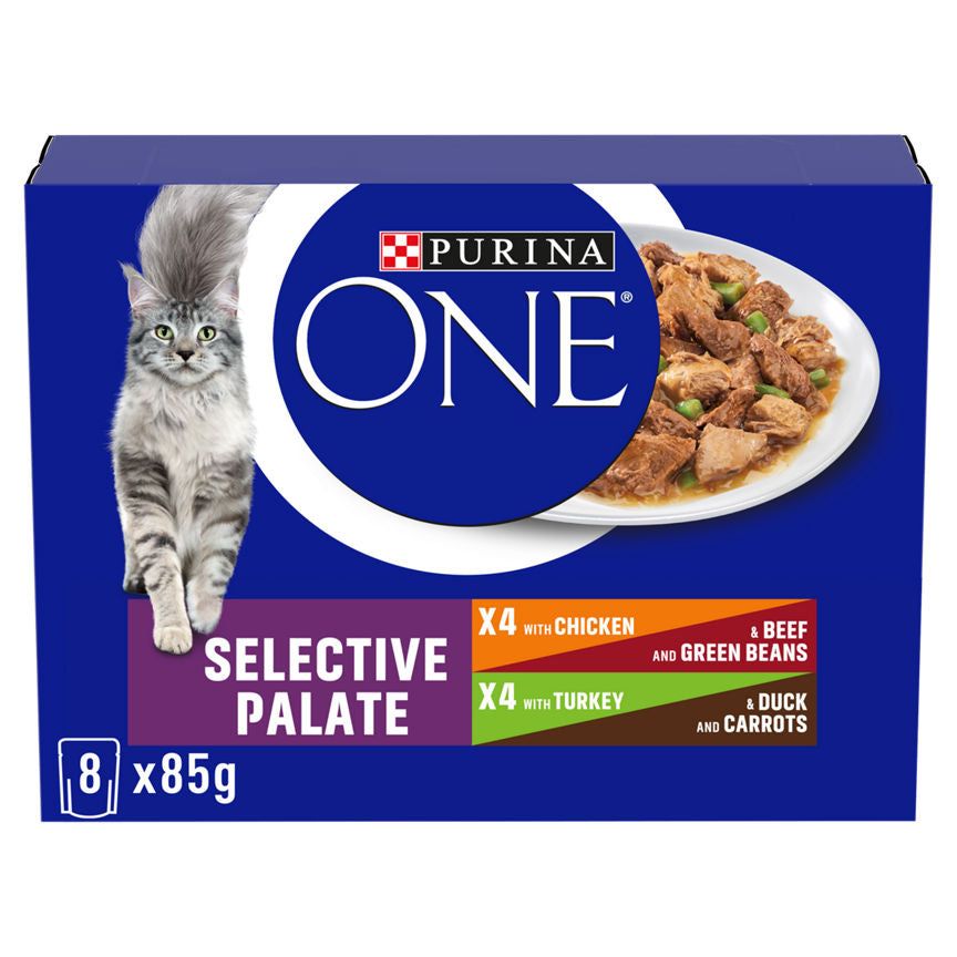 Purina ONE Selective Palate Meat Selection in Gravy