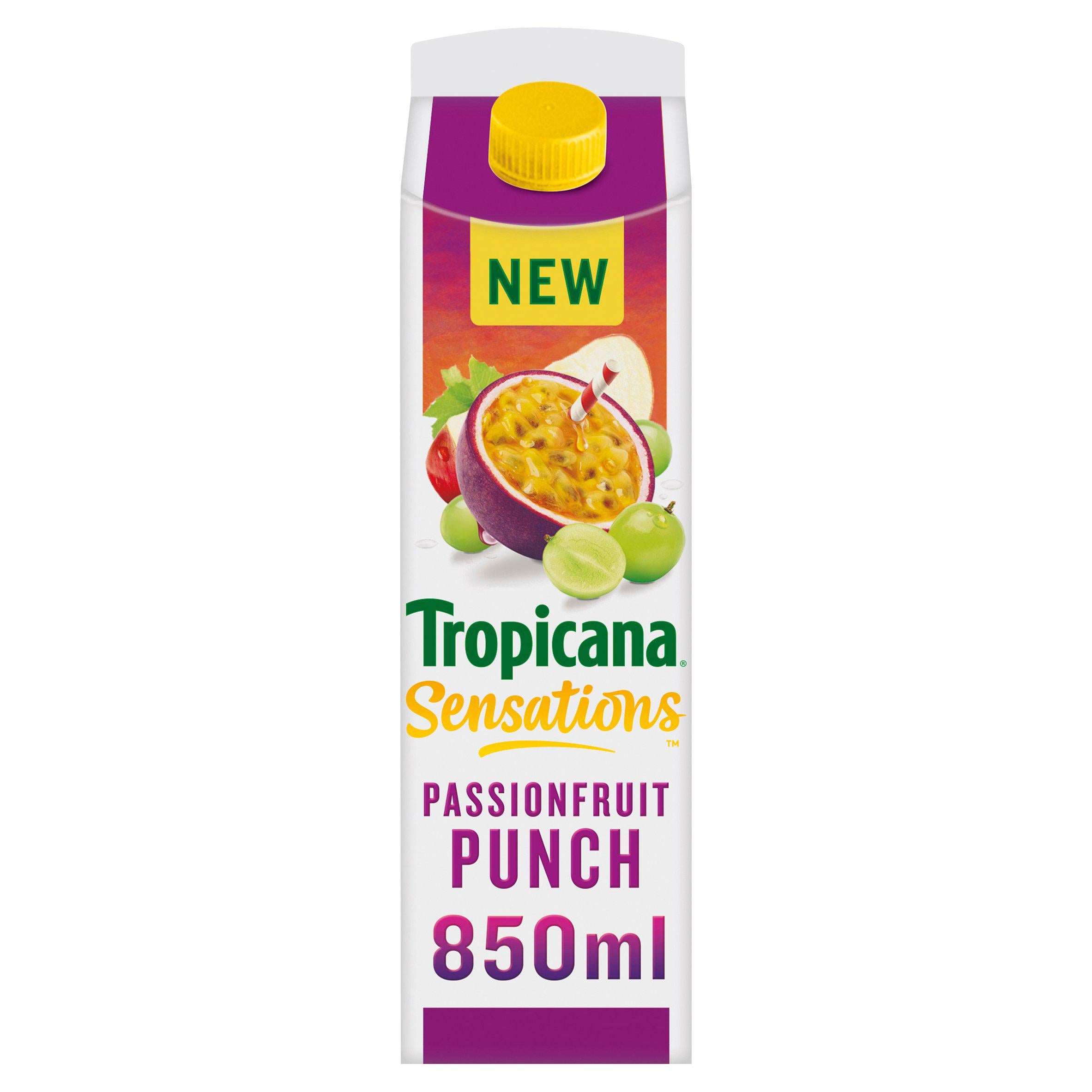 Tropicana Sensations Passionfruit Punch Fruit Juice 850ml GOODS Sainsburys   