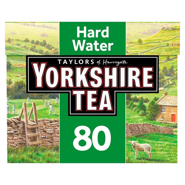 Yorkshire Hard Water Teabags   80 per pack