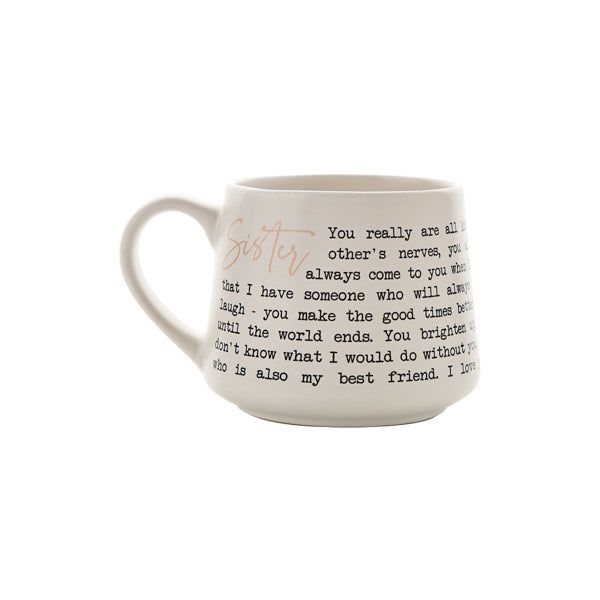 Moments Stoneware Mug - Sister