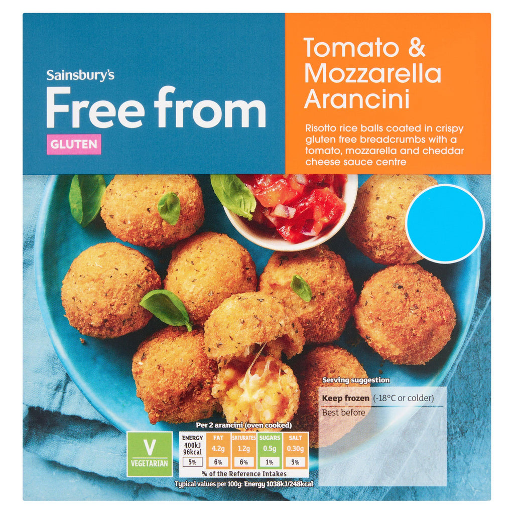 Sainsbury's Free From Tomato & Mozzarella Arancini Balls 200g