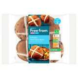 Sainsbury's Free From Fruity Hot Cross Buns x4 GOODS Sainsburys   