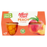 Nature's Finest Peach in Juice 4x120g Food cupboard essentials Sainsburys   