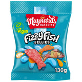 Maynards Bassetts Fizzy Fish Jellies Sweets Bag 130g