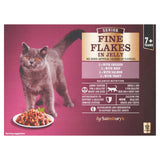 Sainsbury's Senior Fine Flakes Meat & Fish Selection in Jelly Cat Food 7+ Years 12 x 100g