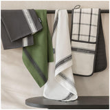 Habitat Woven Check Double Oven Gloves - Neutral