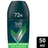 Sure Men Nonstop Quantum Dry Antiperspirant Deodorant Roll On 50ml