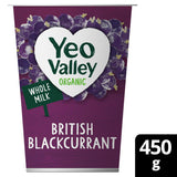 Yeo Valley Organic British Blackcurrant Live Fruity & Creamy Yogurt 450g