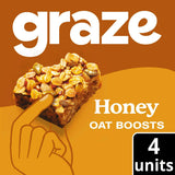 Graze Honey Oat Boost Flapjack Snack Bars 4 x 30g