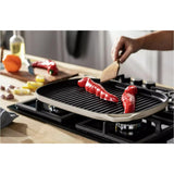 Habitat Large Cast Iron Grill Pan - Cream