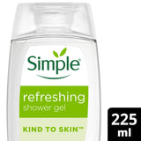 Simple Refreshing Shower Gel Body Wash 225ml