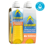 Lucozade Sport Drink Zero Orange & Peach 4x500ml