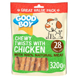 Good Boy Pawsley & Co Chewy Twists with Chicken Dog Treats 320g