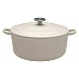 Habitat 5.3 Litre Cast Iron Casserole Dish - Cream