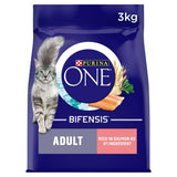 Purina One Adult Dry Cat Food Salmon & Wholegrain 3kg