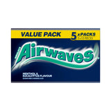 Wrigley's Airwaves Menthol & Eucalyptus Sugarfree Chewing Gum Multipack 5 x 10