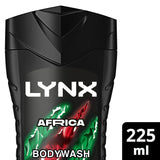 Lynx Africa Shower Gel Body Wash for Men 225ml