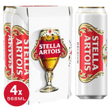 Stella Artois Premium Lager Pint Cans 4x568ml