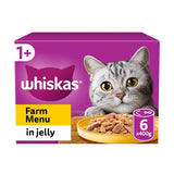 Whiskas Farm Menu in Jelly Adult Wet Cat Food Tin 6 x 400g