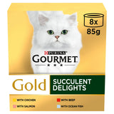 Gourmet Gold Succulent Delights Wet Cat Food 8 x 85g