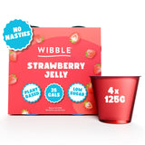 Wibble Strawberry Jelly 4 x 125g