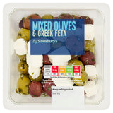 Sainsbury's Mixed Olives & Greek Feta 285g