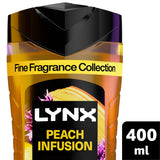 Lynx Peach Infusion Fine Fragrance Shower Gel Body Wash for Men 400ml