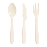 Sainsbury's Home Pack of 24 Reusable Plastic Forks Knives Spoons Cutlery