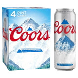 Coors Lager Beer Can 4 x 568ml