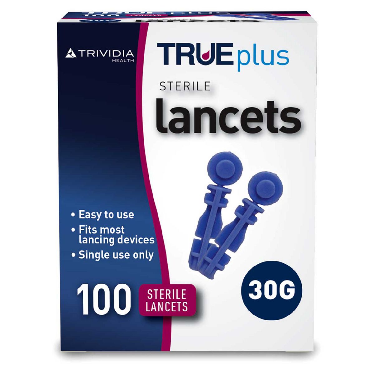 Trividia TRUEplus Lancets 30 Gauge - 100 Sterile Lancets General Health & Remedies Boots   