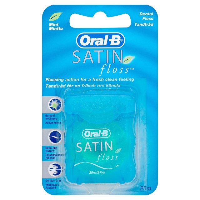 Oral-B Satin Mint Dental Floss   25m