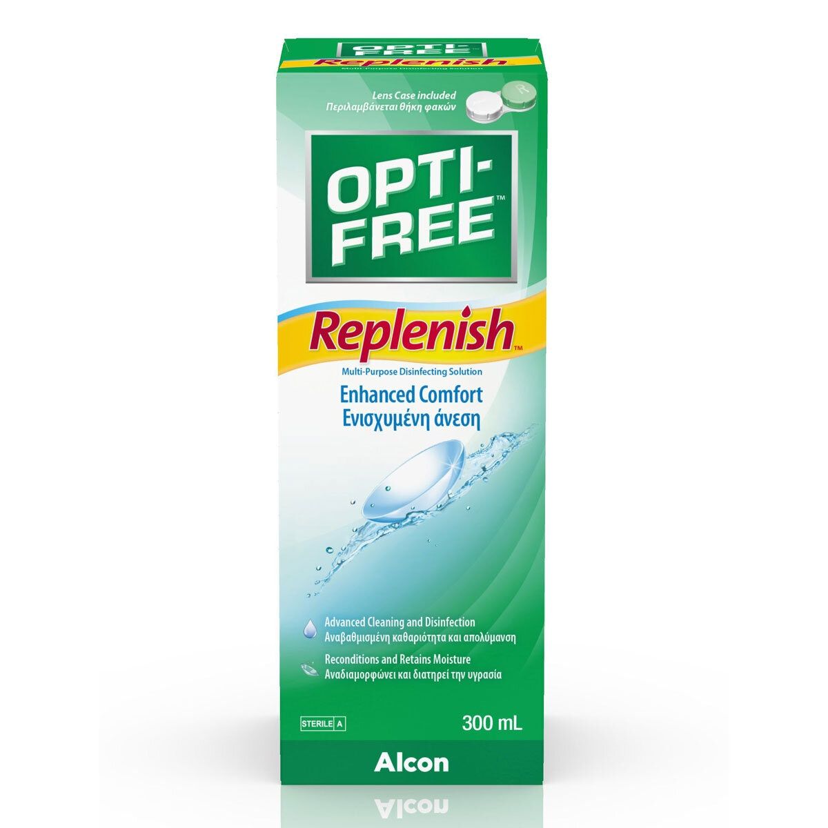 Opti-Free Replenish Multi-Purpose Disinfecting Solution, 4 x 300ml (6 Months Supply) GOODS Costco UK