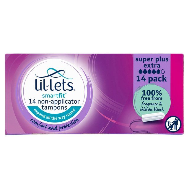 Lil-Lets Super Plus Extra Non-Applicator Tampons   14 per pack GOODS M&S   