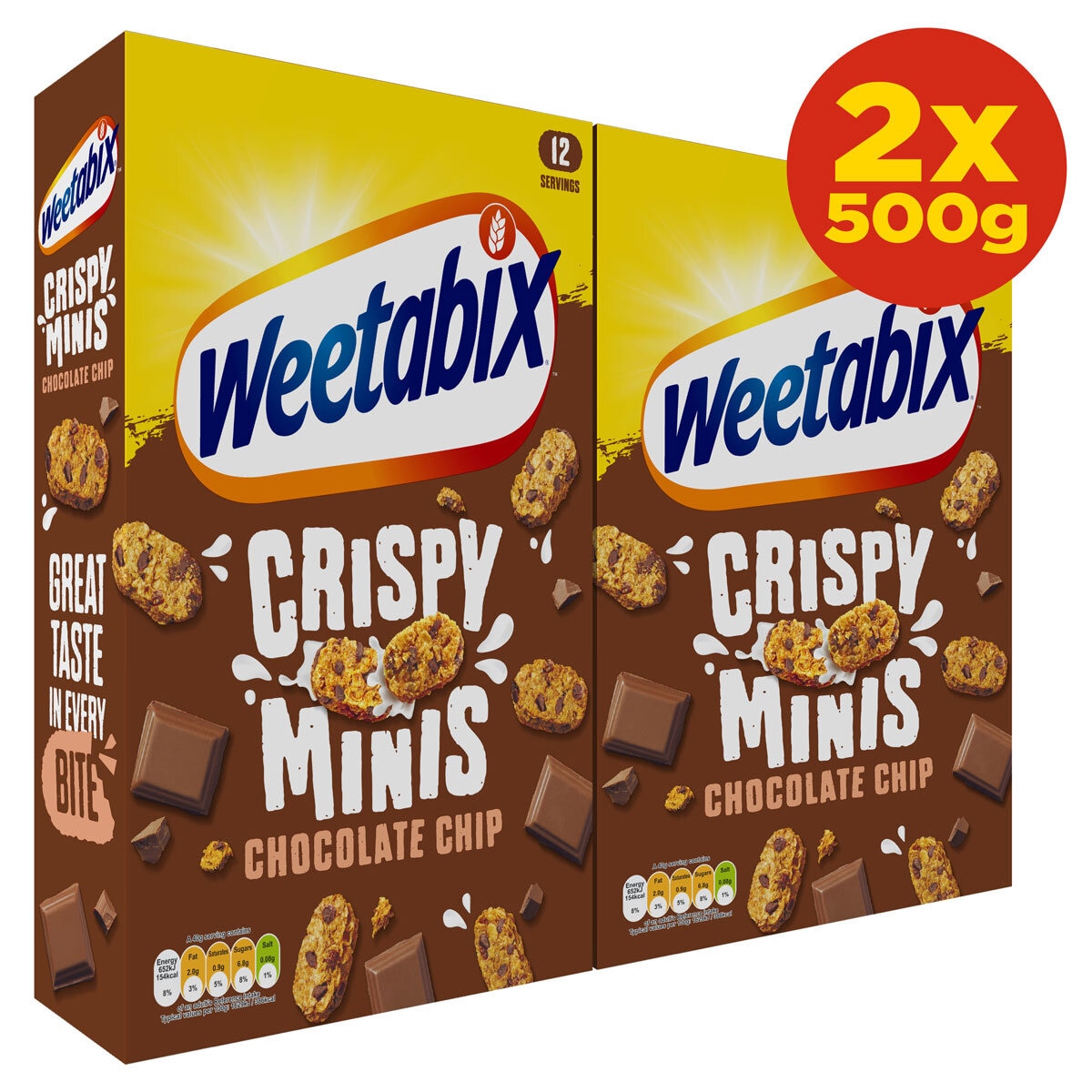 Weetabix Minis Chocolate Chip, 2 x 500g GOODS Costco UK