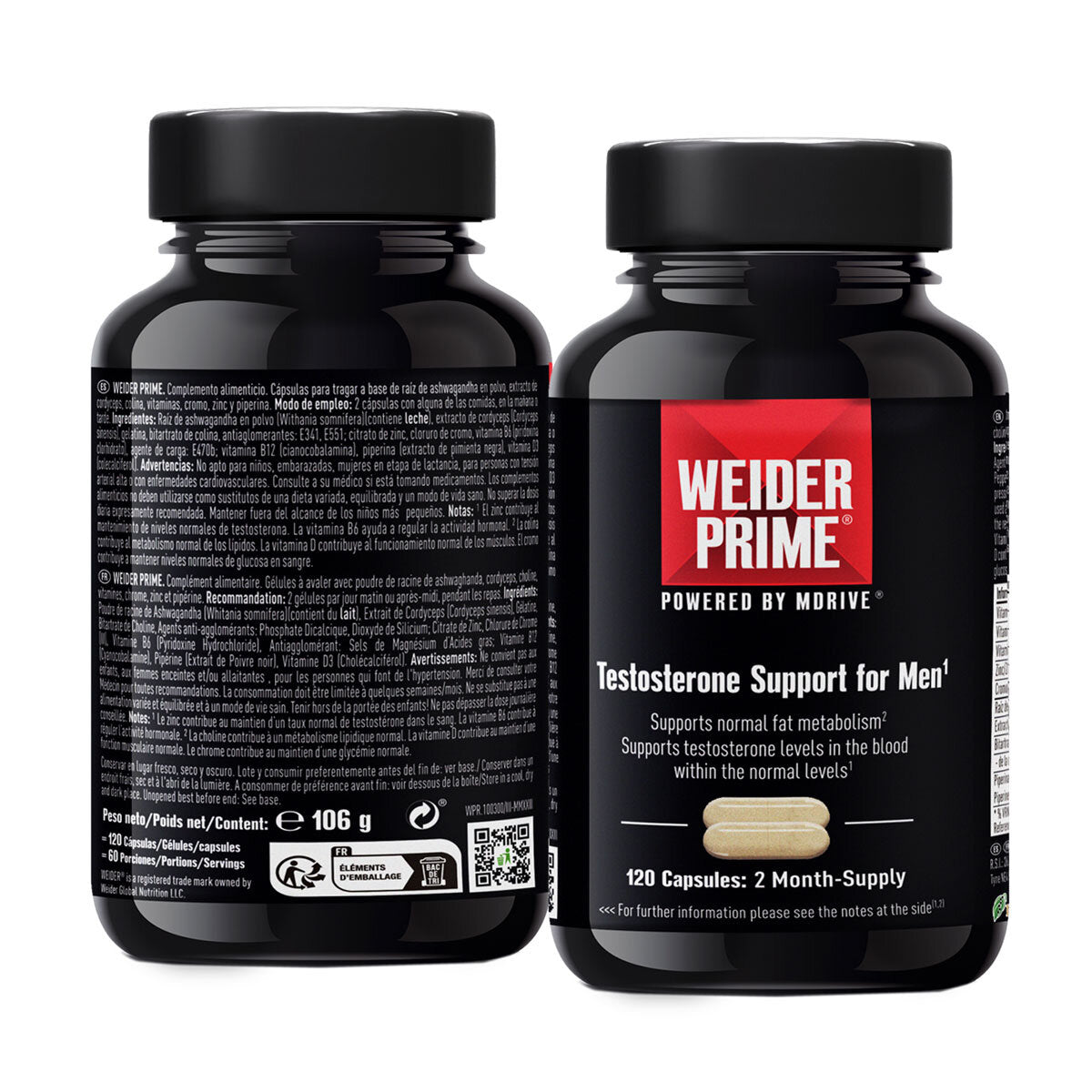 Weider Prime Testosterone Support for Men, 120 Count GOODS Costco UK