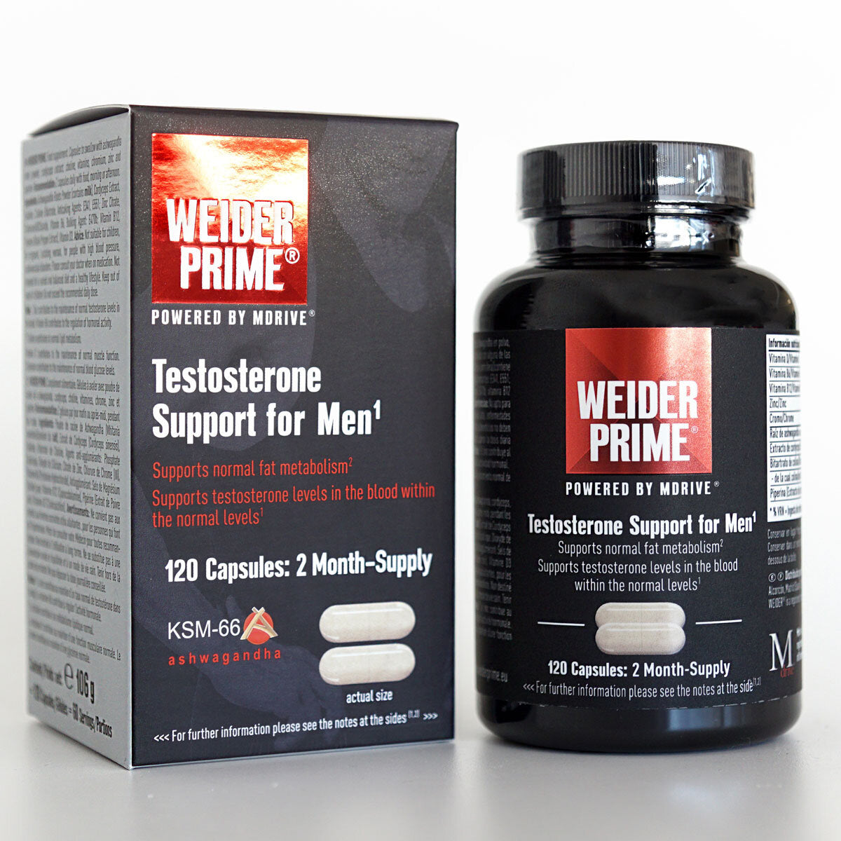 Weider Prime Testosterone Support for Men, 120 Count GOODS Costco UK